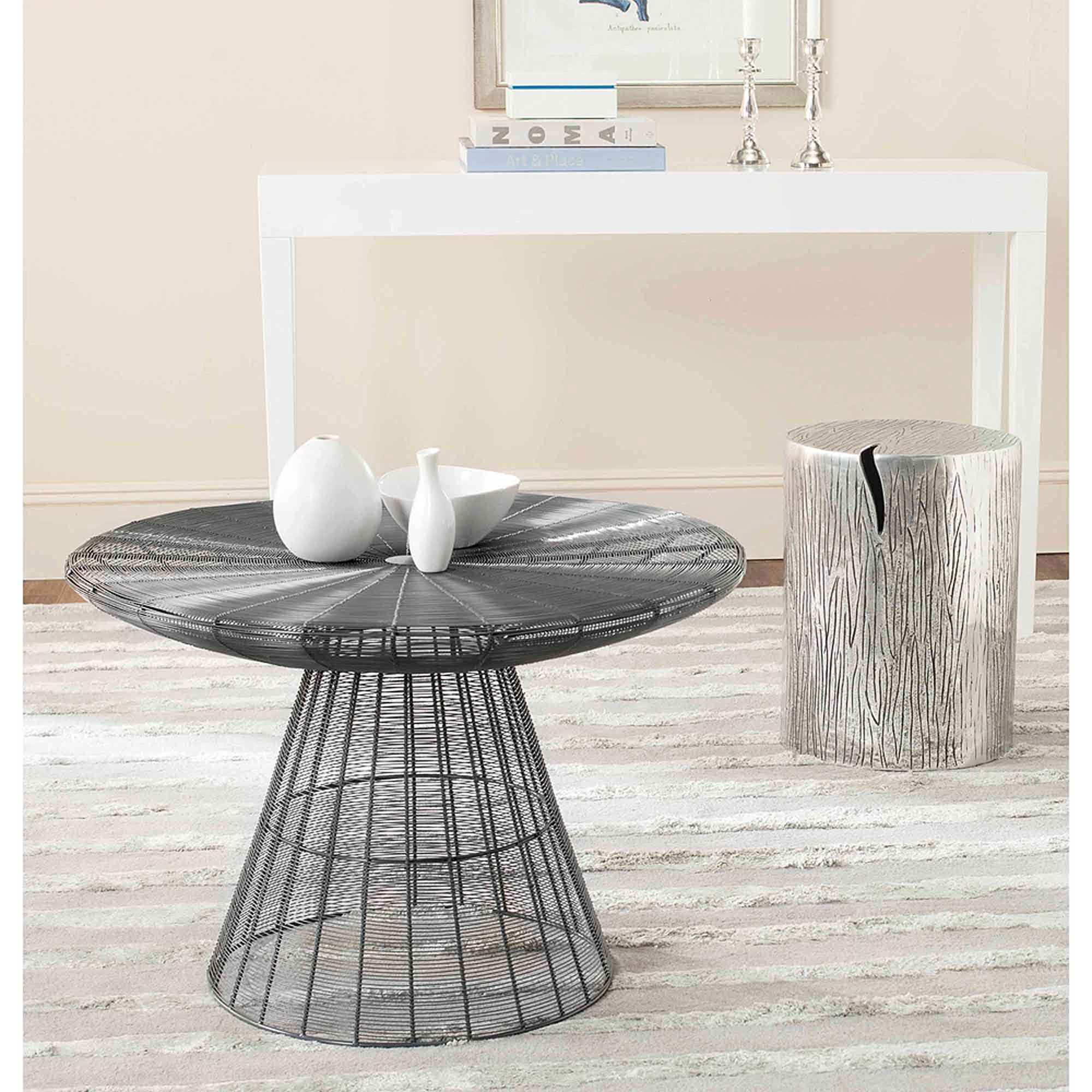 Metal mesh coffee table discount