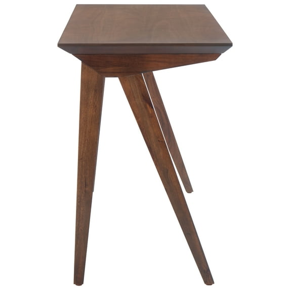 SAFAVIEH Reid Solid Modern Glam Writing Desk, Walnut