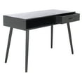 thumbnail image 1 of SAFAVIEH Remy Mid-Century 1 Drawer Writing Desk, Black, 1 of 14