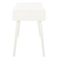 thumbnail image 1 of SAFAVIEH Remy Mid-Century 1 Drawer Writing Desk, Distressed White, 1 of 14