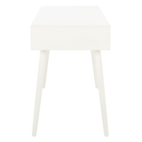 SAFAVIEH Remy Mid-Century 1 Drawer Writing Desk, Distressed White