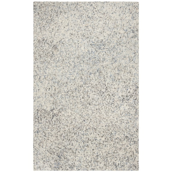 SAFAVIEH Renaissance Torma Abstract Wool Area Rug, Blue/Ivory, 8' x 10'