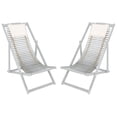 thumbnail image 1 of SAFAVIEH Rendi Relax Chair With Pillow, Grey/Beige, Set of 2, 1 of 11