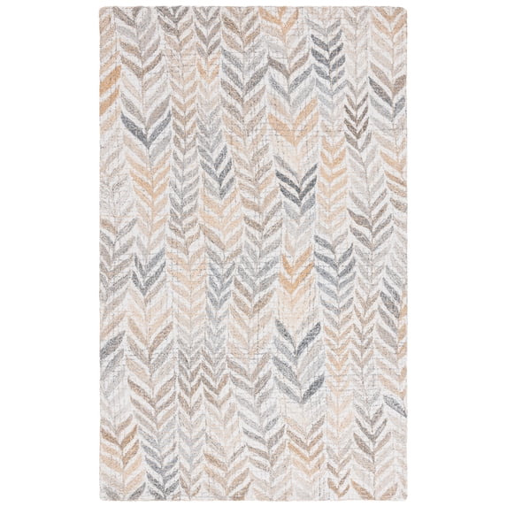 SAFAVIEH Renewal Dennis Chevron Area Rug, Beige/Gray, 3' x 5'