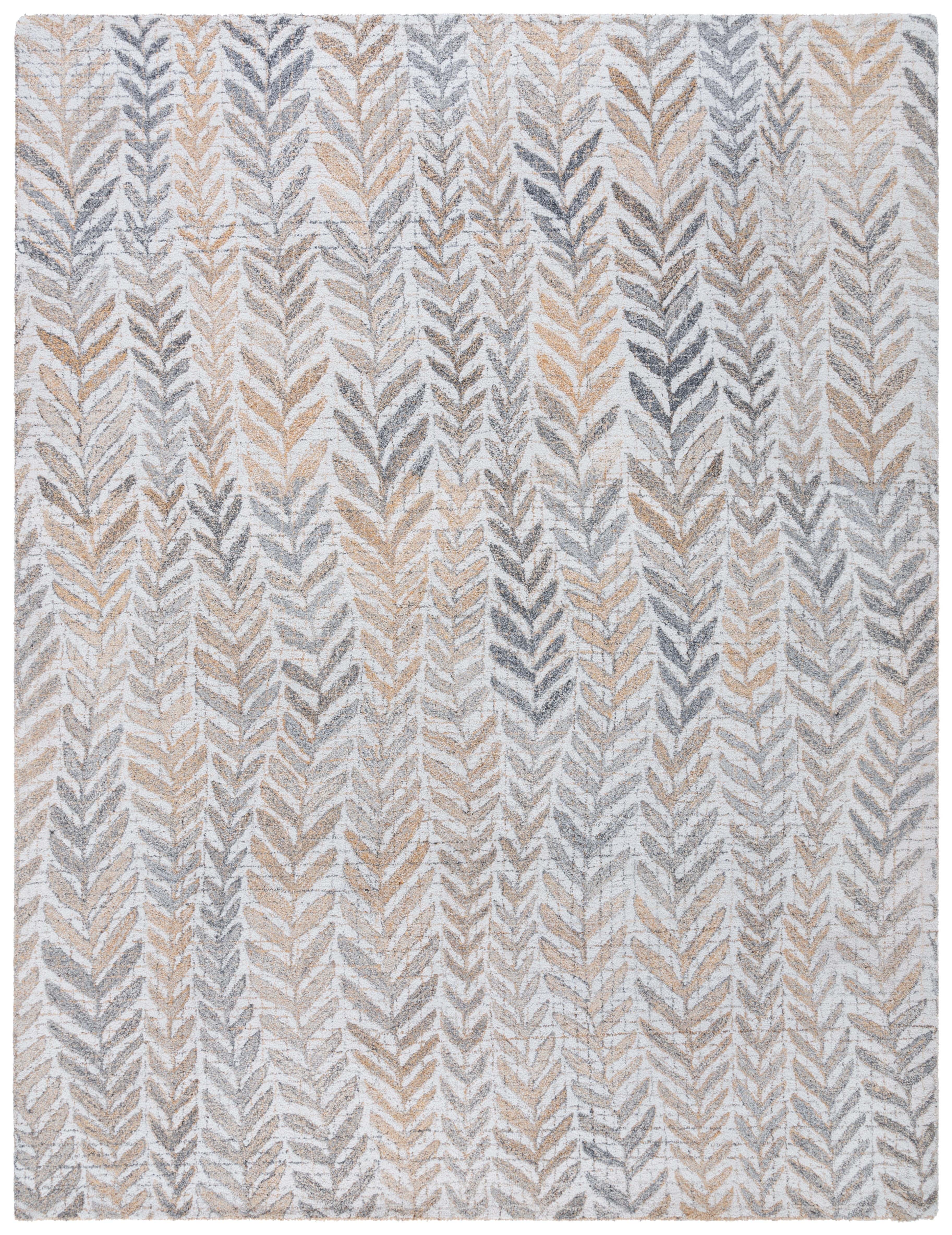 SAFAVIEH Renewal Dennis Chevron Area Rug, Beige/Gray, 8' x 10'