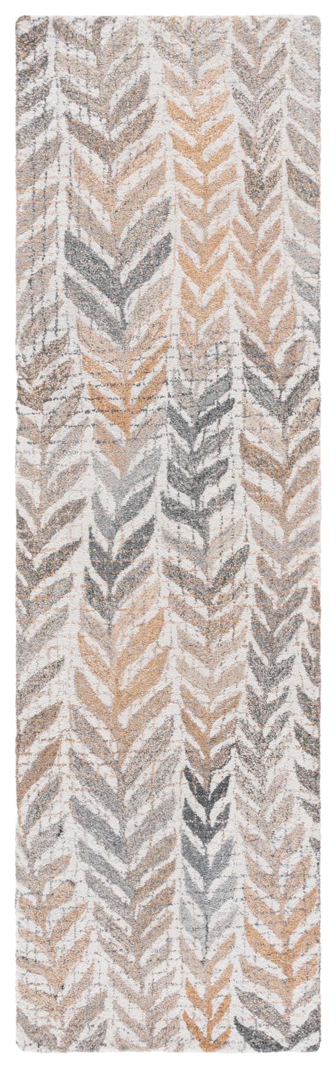 SAFAVIEH Renewal Dennis Chevron Runner Rug, Beige/Gray, 2'3" x 8'