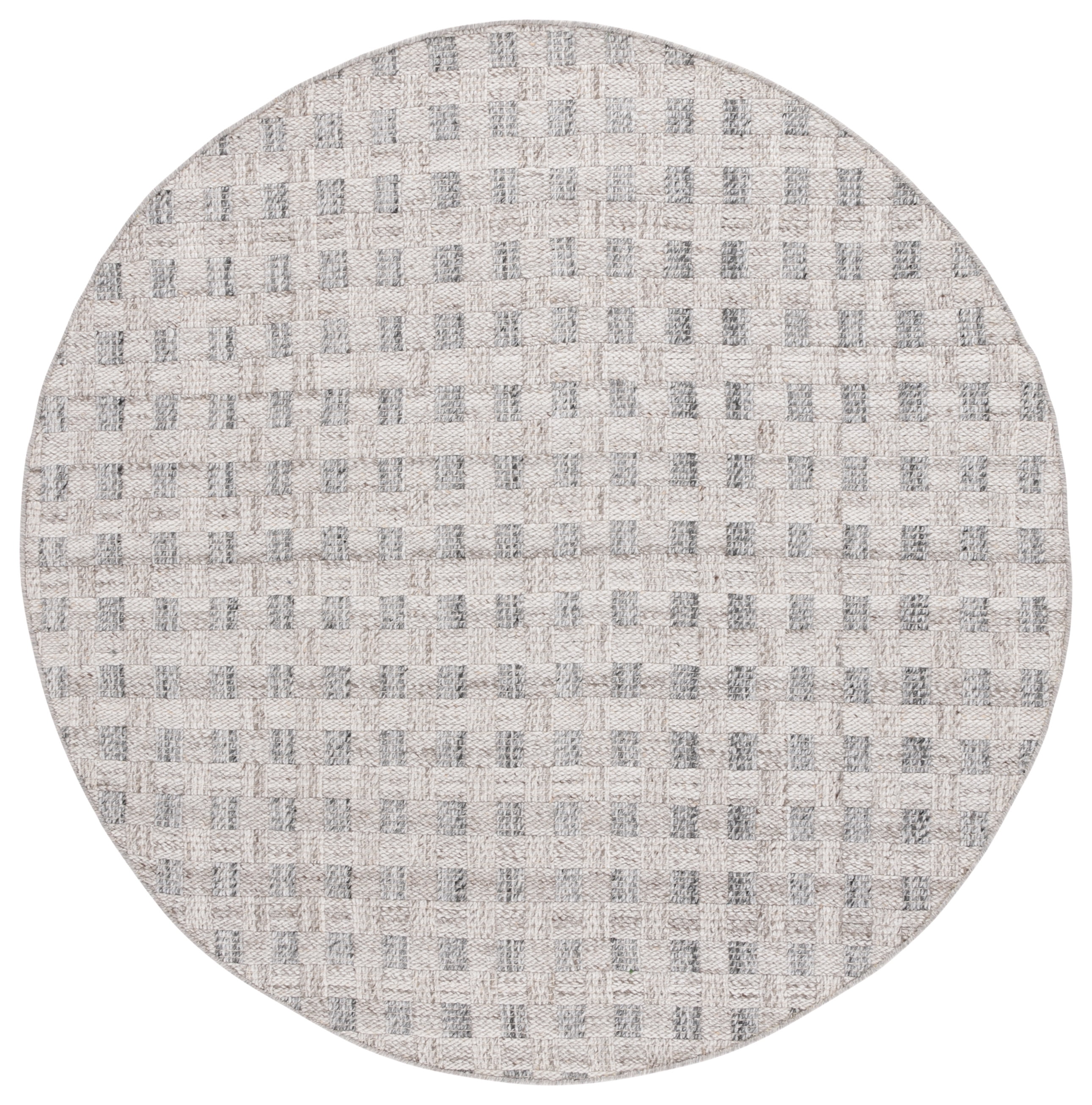 SAFAVIEH Renewal Devrim Geometric Area Rug, Gray, 6' x 6' Round