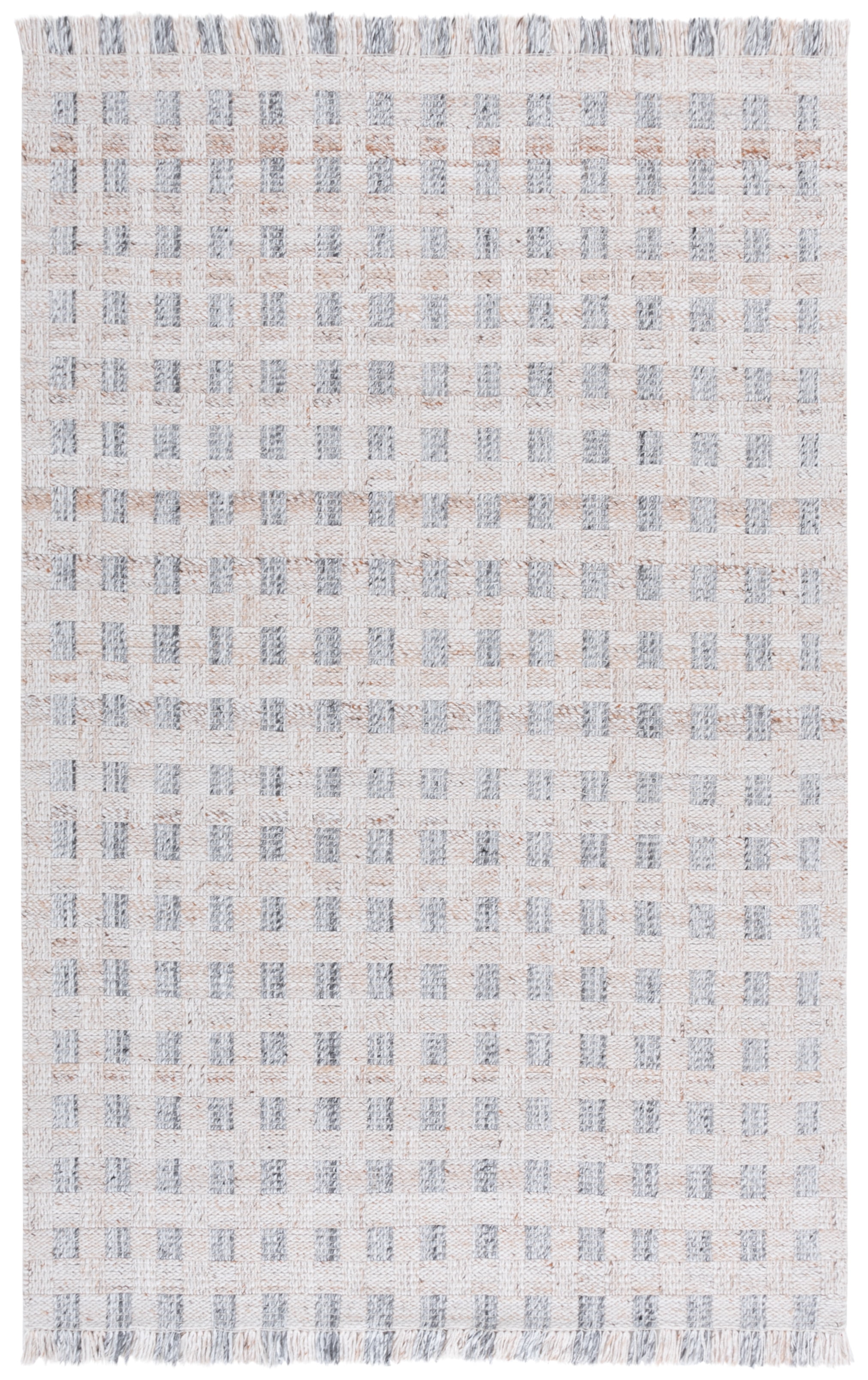 SAFAVIEH Renewal Devrim Geometric Area Rug, Ivory/Gray, 6' x 9'