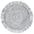 thumbnail image 1 of SAFAVIEH Renewal Donelle Solid Area Rug, Ivory/Black, 3' x 3' Round, 1 of 7