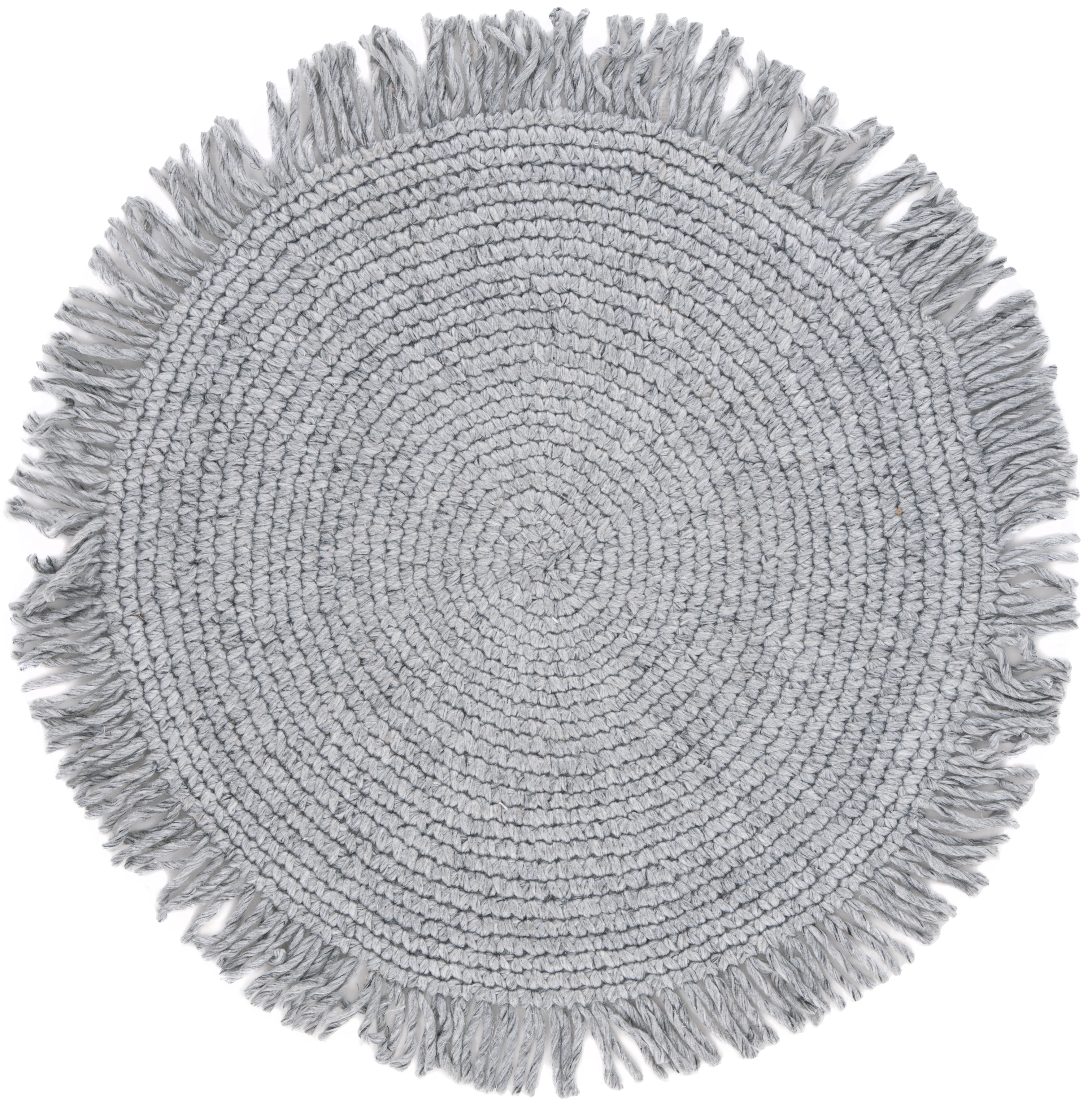 SAFAVIEH Renewal Issam Solid Area Rug, Grey, 4' x 4' Round