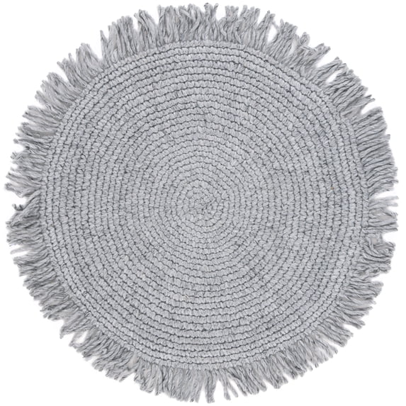 SAFAVIEH Renewal Issam Solid Area Rug, Grey, 4' x 4' Round