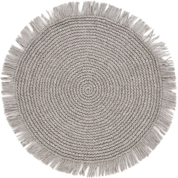 SAFAVIEH Renewal Issam Solid Area Rug, Taupe, 3' x 3' Round