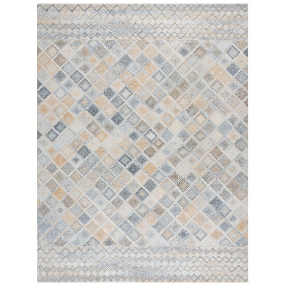 SAFAVIEH Renewal Linnaea Geometric Area Rug, Beige/Gray, 8' x 10'