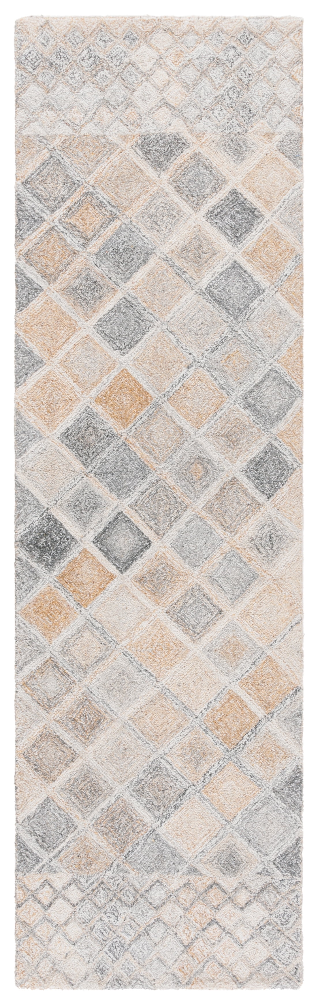 SAFAVIEH Renewal Linnaea Geometric Runner Rug, Beige/Gray, 2'3" x 8'