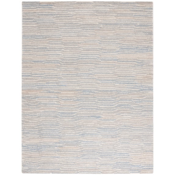 SAFAVIEH Renewal Malanie Striped Area Rug, Light Blue/Ivory, 8' x 10'
