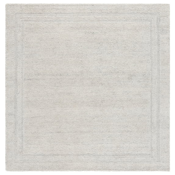 SAFAVIEH Renewal Rodina Striped Area Rug, Silver, 6' x 6' Square