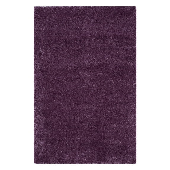 SAFAVIEH Reno Deacon Solid Polyester Shag Area Rug, Purple, 8' x 10'
