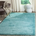 thumbnail image 1 of SAFAVIEH Reno Deacon Solid Polyester Shag Area Rug, Turquoise, 8' x 10', 1 of 8
