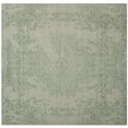 thumbnail image 1 of SAFAVIEH Restoration Vintage Amelia Floral Wool Area Rug, Grey/Turquoise, 6' x 6' Square, 1 of 10