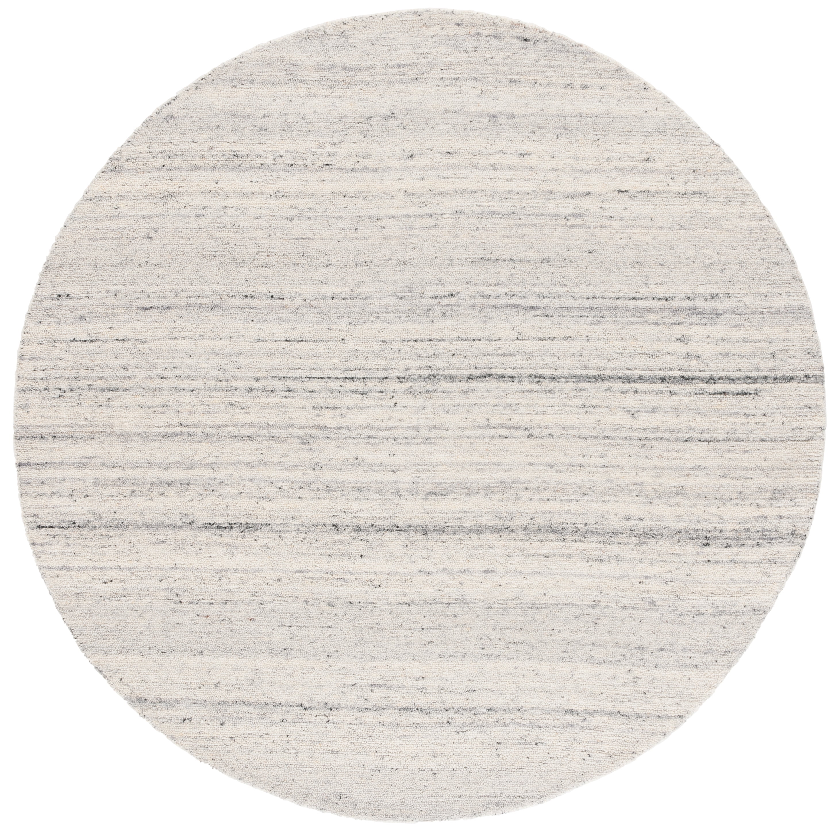 SAFAVIEH Restoration Vintage Chao Abstract Area Rug, Light Grey/Beige, 6' x 6' Round