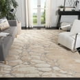 thumbnail image 1 of SAFAVIEH Restoration Vintage Conway Abstract Distressed Area Rug, Gold/Ivory, 8' x 10', 1 of 6