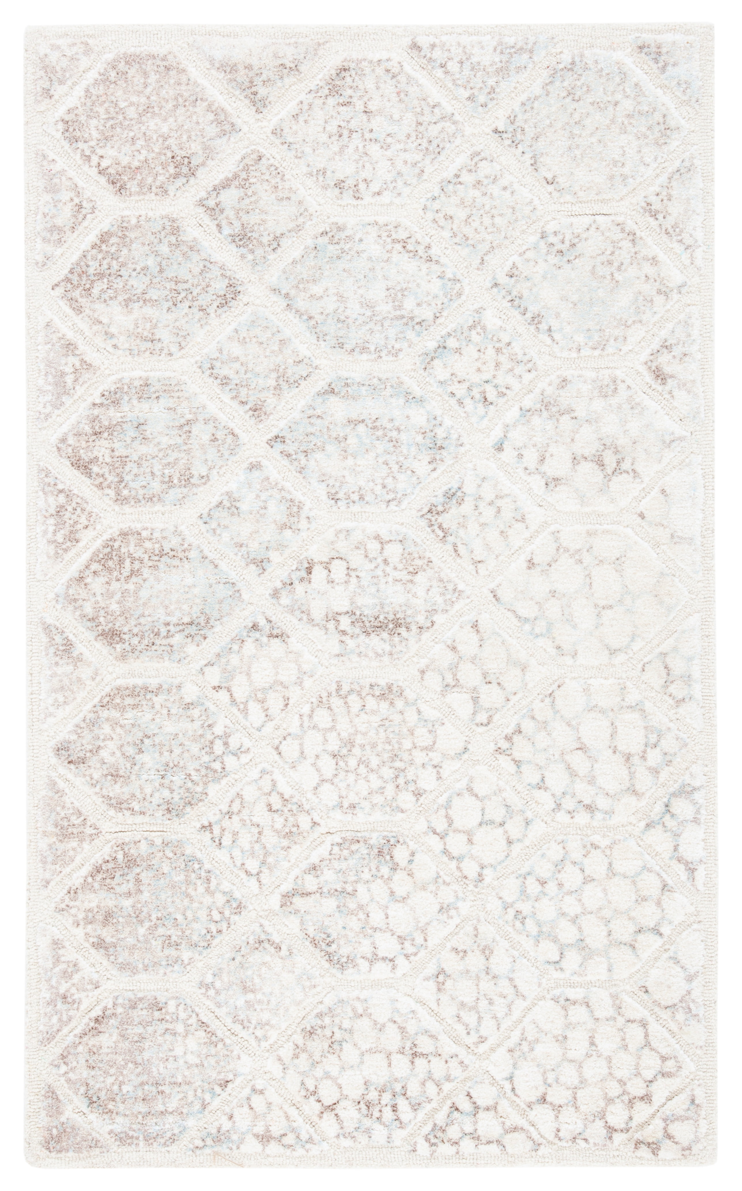 SAFAVIEH Restoration Vintage Cora Geometric Area Rug, Ivory, 4' x 6'