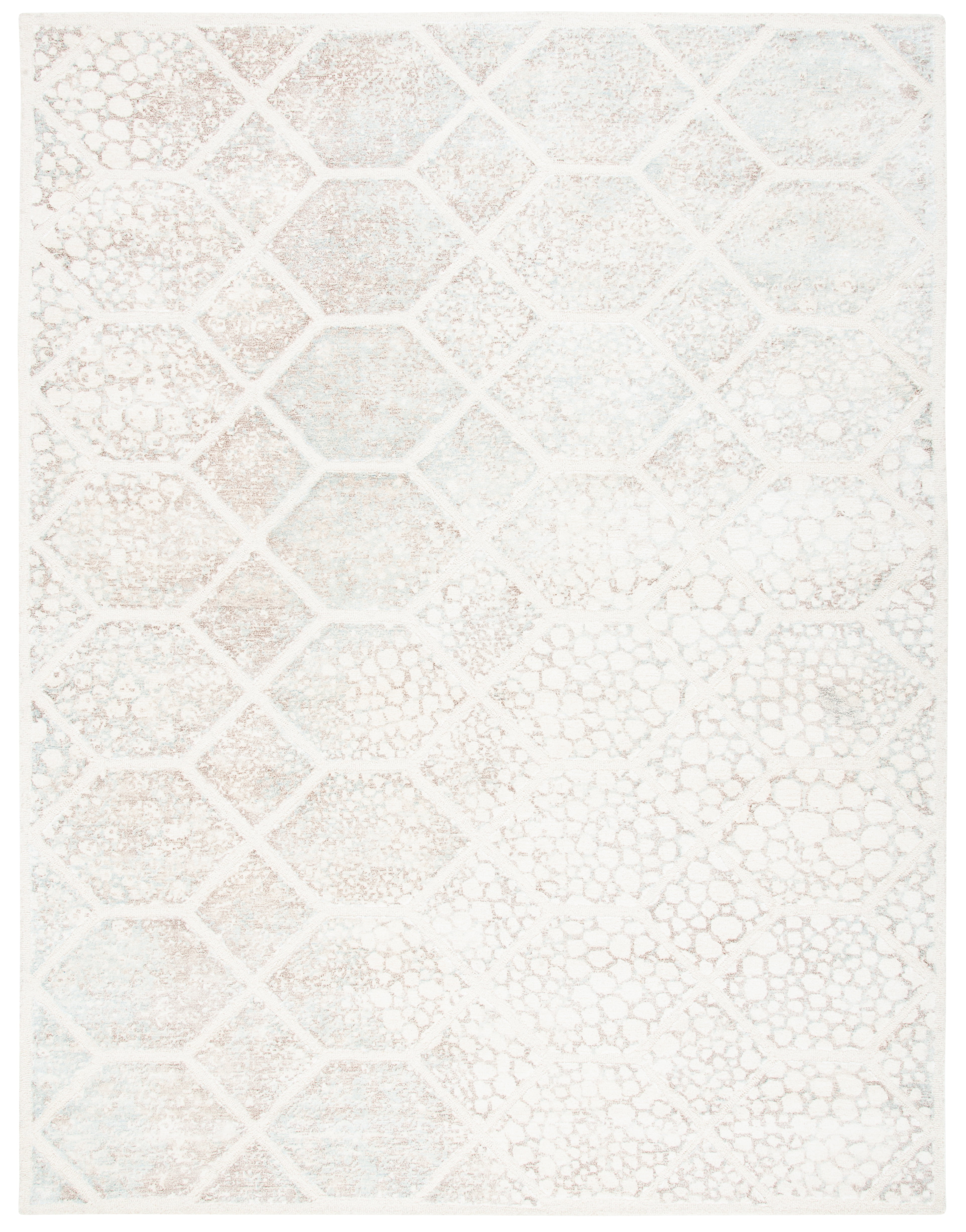 SAFAVIEH Restoration Vintage Cora Geometric Area Rug, Ivory, 8' x 10'