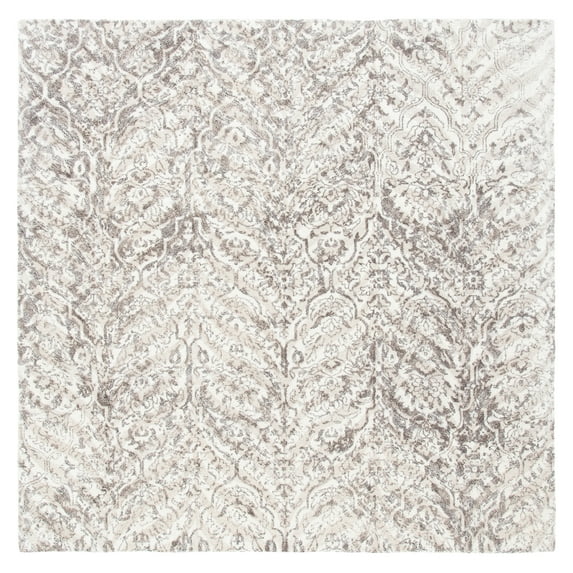 SAFAVIEH Restoration Vintage Delmar Abstract Area Rug, Beige/Ivory, 6' x 6' Square