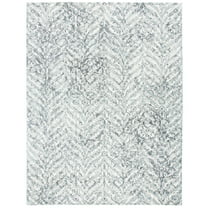 SAFAVIEH Restoration Vintage Delmar Abstract Area Rug, Ivory/Sage, 8' x 10'