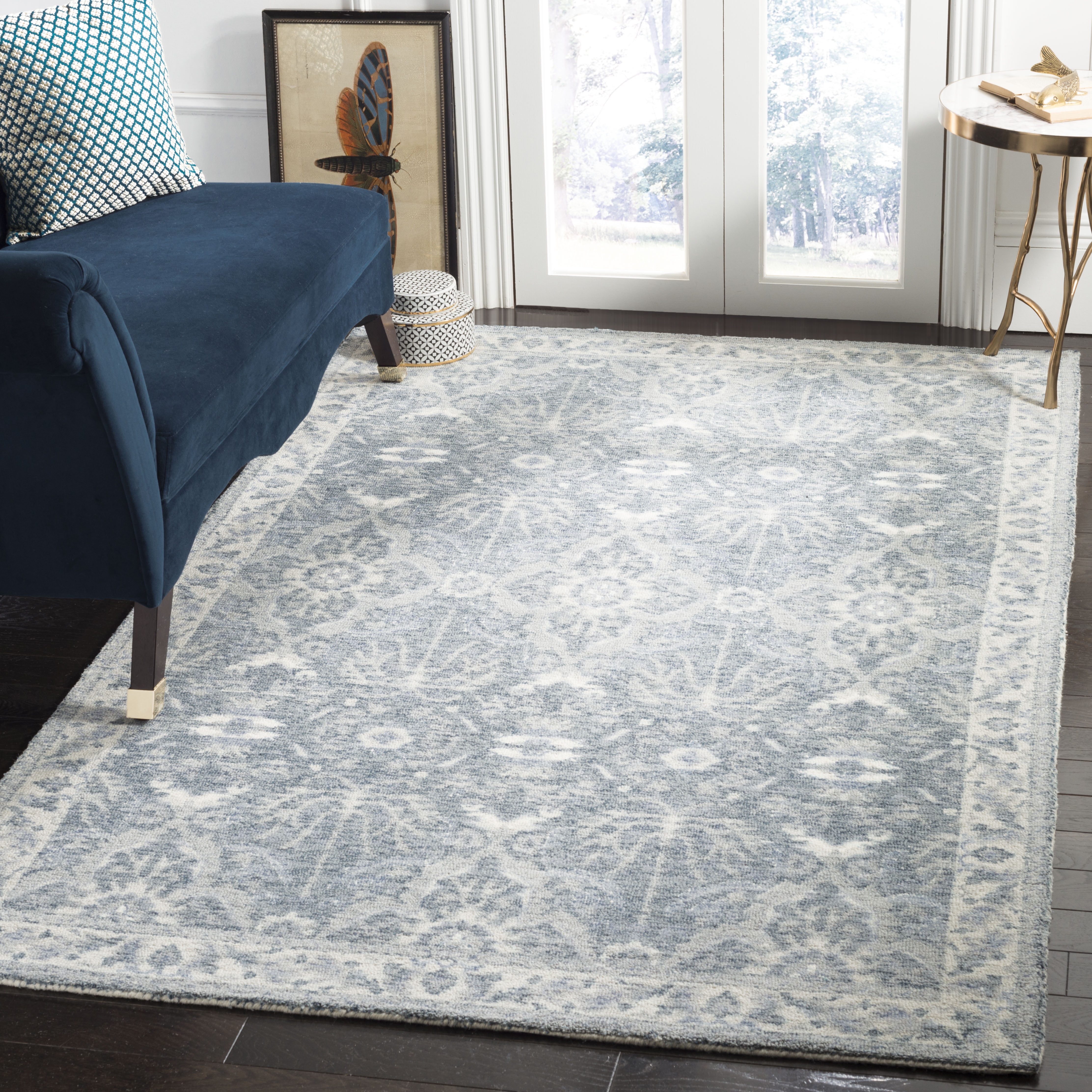Charlton Home® Karley Restoration Vintage Hand Tufted Wool And Viscose Oriental Rug