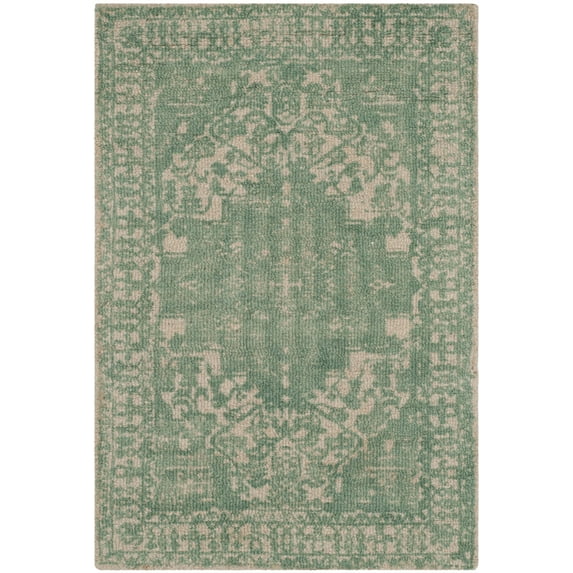 SAFAVIEH Restoration Vintage Donette Geometric Area Rug, Grey/Ivory, 2' x 3'