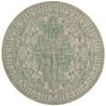 thumbnail image 1 of SAFAVIEH Restoration Vintage Donette Geometric Area Rug, Grey/Ivory, 6' x 6' Round, 1 of 10