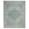 thumbnail image 1 of SAFAVIEH Restoration Vintage Donette Geometric Area Rug, Ivory/Turquoise, 6' x 6' Round, 1 of 10