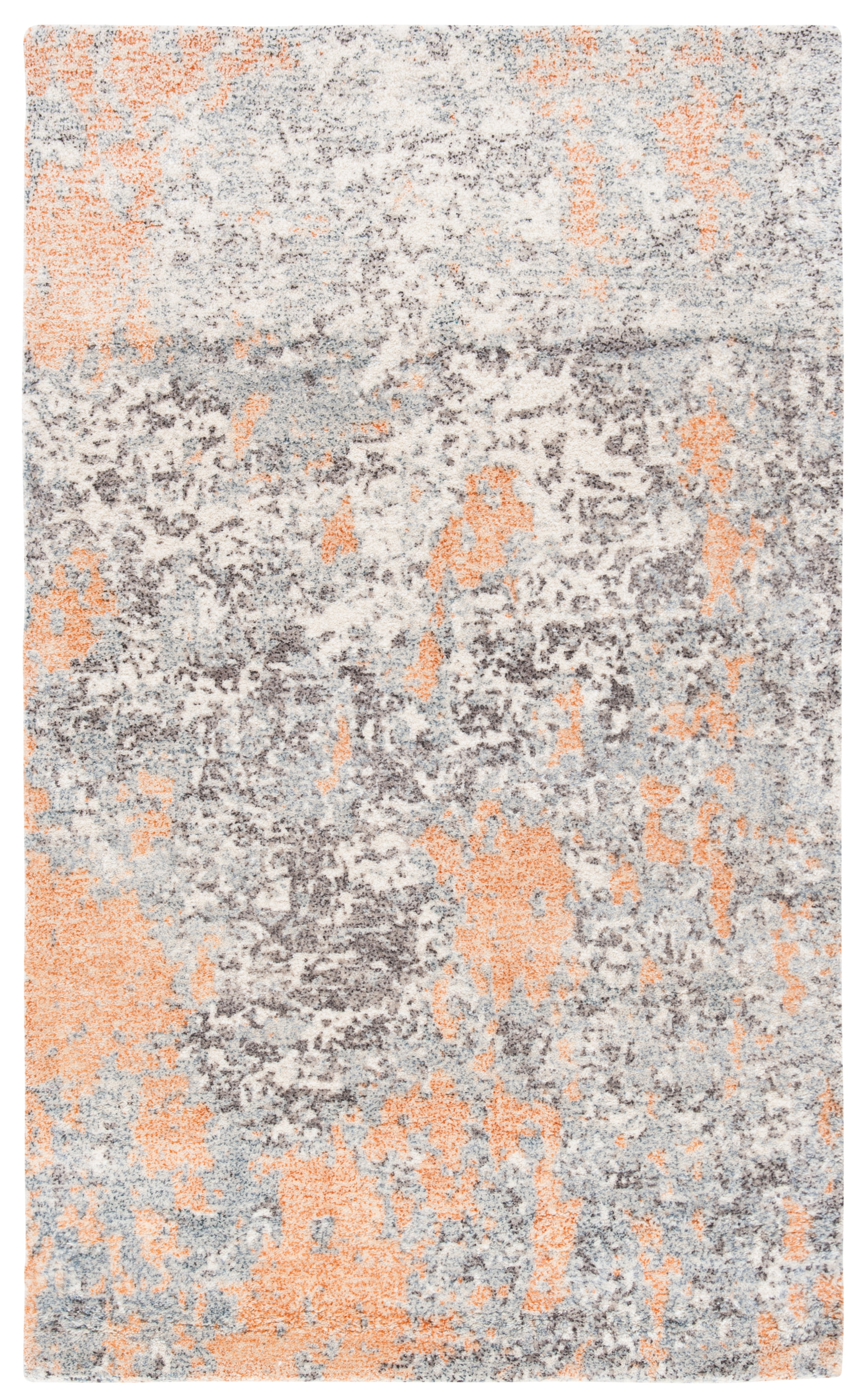 SAFAVIEH Restoration Vintage Dzvezda Abstract Area Rug, Rust/Grey, 3' x 5'