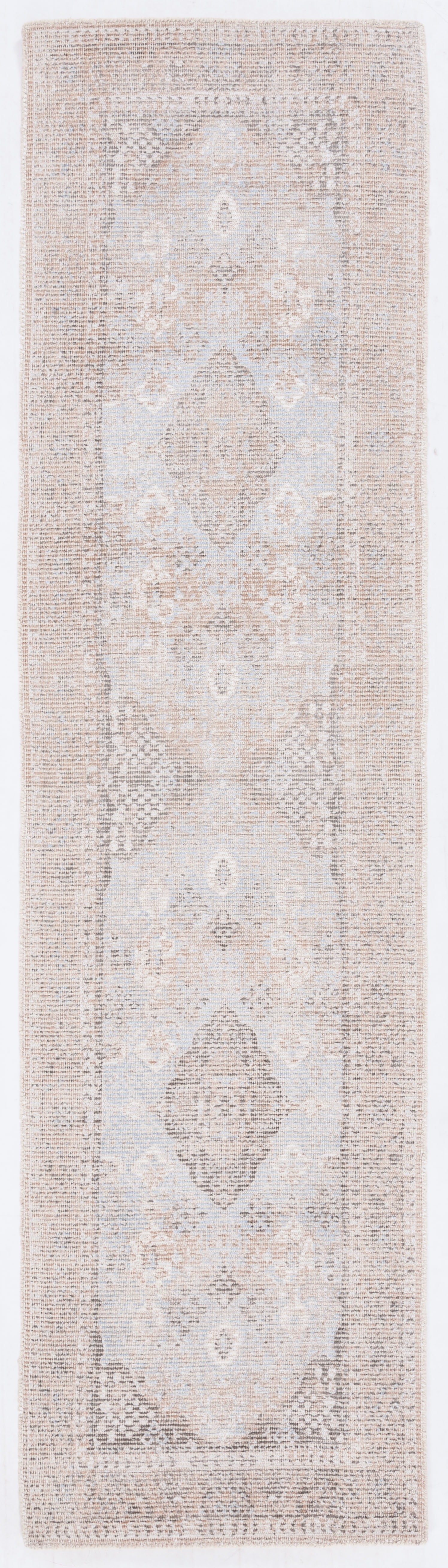 SAFAVIEH Restoration Vintage Edith Medallion Runner Rug, Beige/Sand, 2'3" x 11'