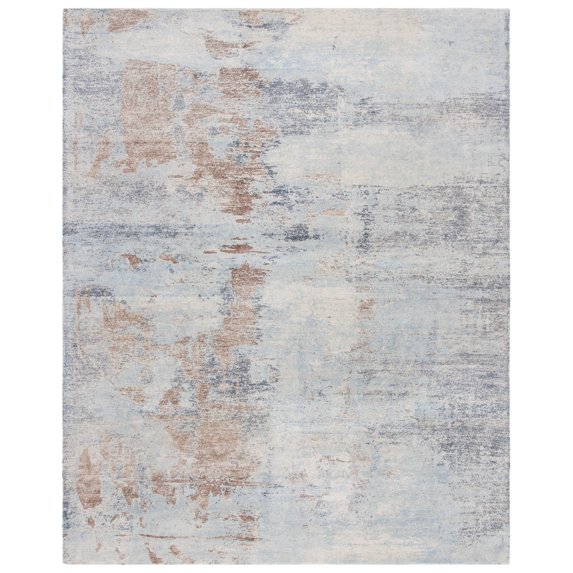 SAFAVIEH Restoration Vintage Janae Abstract Area Rug, Blue/Brown, 8' x 10'