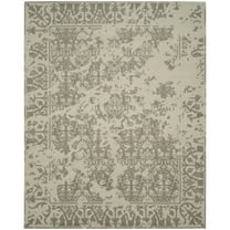 SAFAVIEH Restoration Vintage Kennard Border Wool Area Rug, Light Sage, 8' x 10'