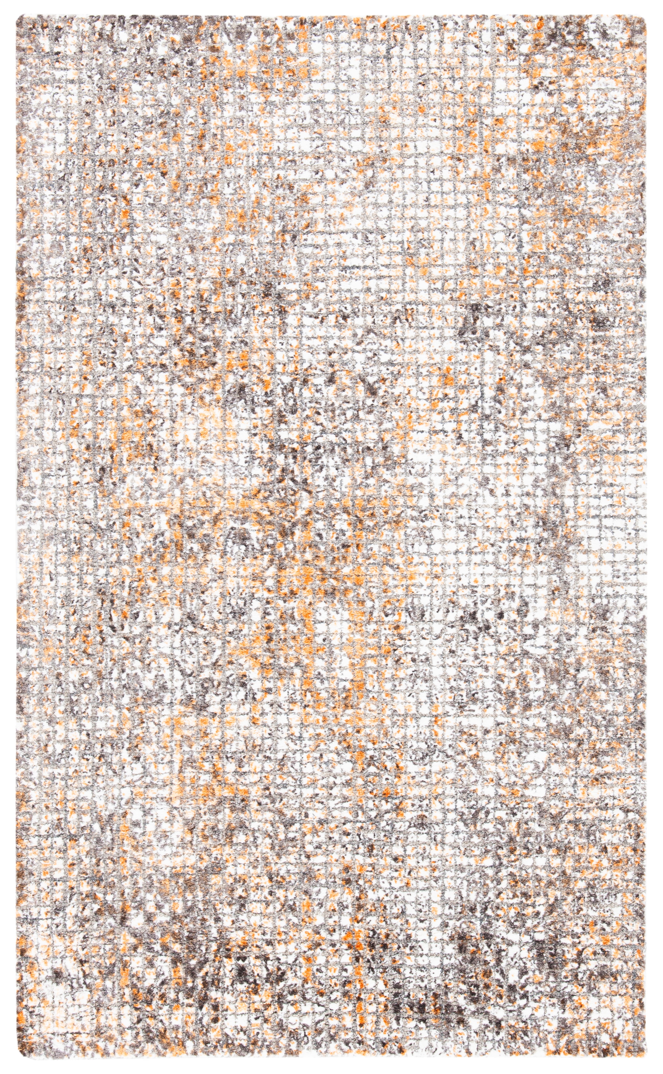 SAFAVIEH Restoration Vintage Kodey Abstract Area Rug, Rust/Orange, 4' x 6'