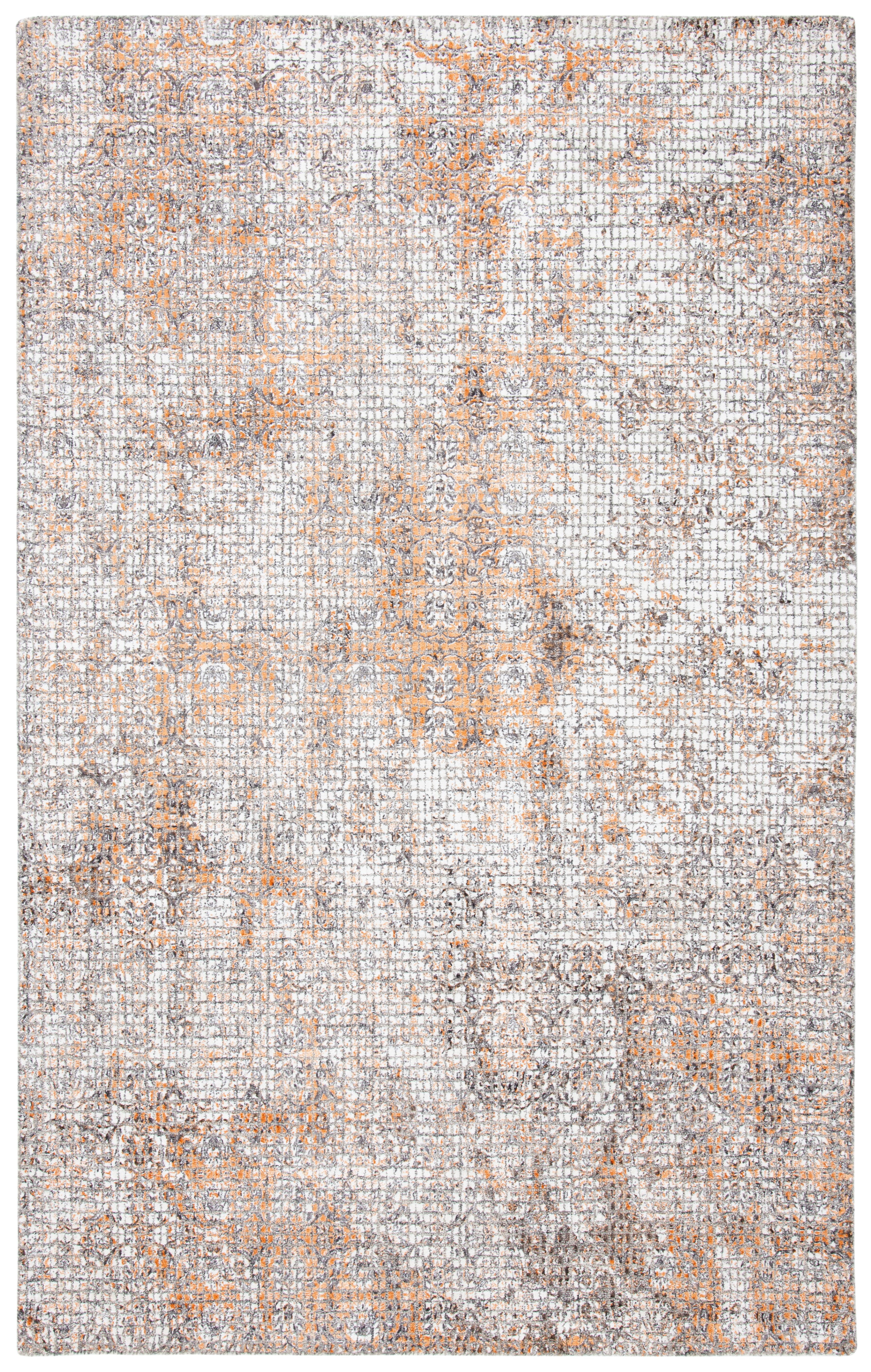 SAFAVIEH Restoration Vintage Kodey Abstract Area Rug, Rust/Orange, 5' x 8'
