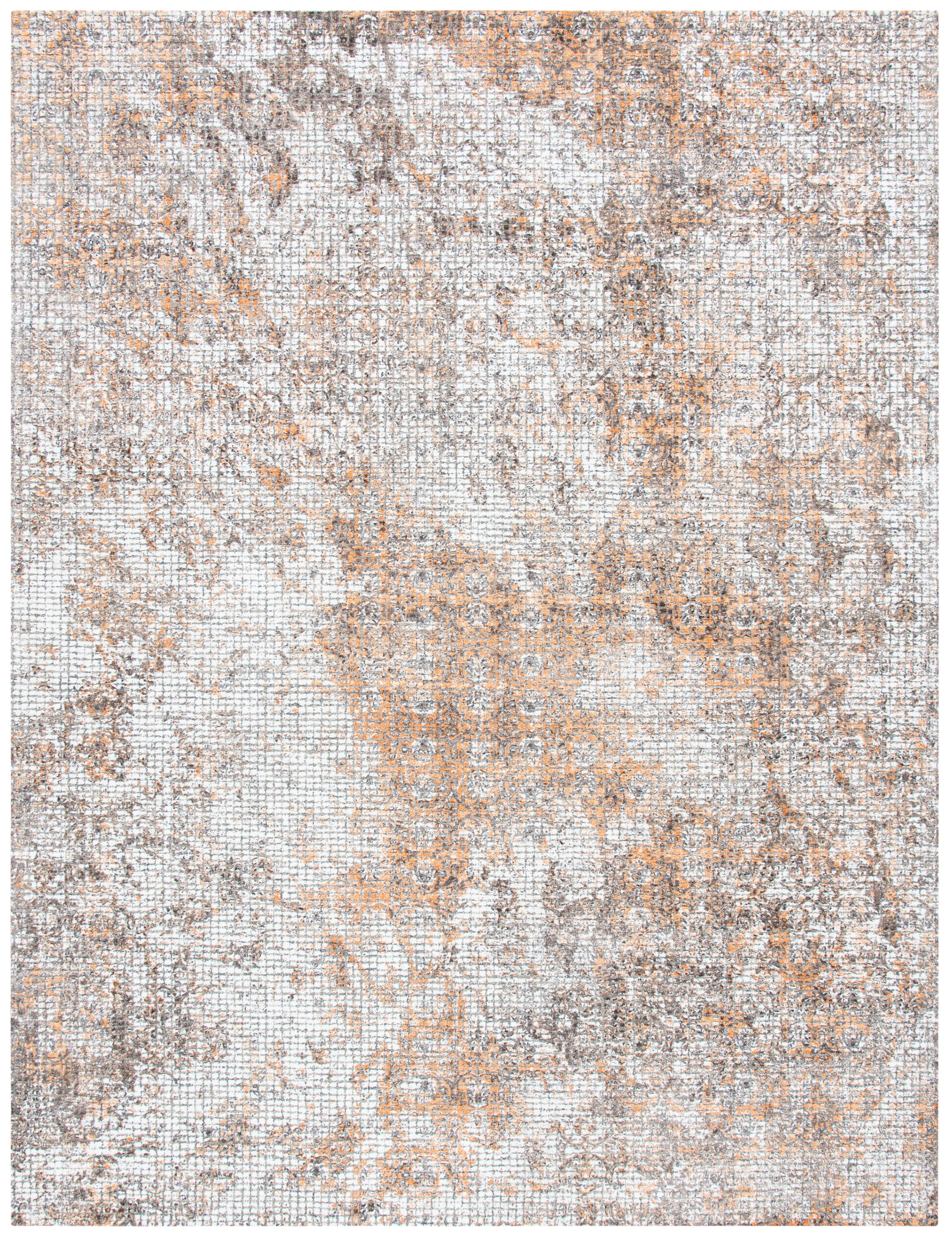 SAFAVIEH Restoration Vintage Kodey Abstract Area Rug, Rust/Orange, 8' x 10'