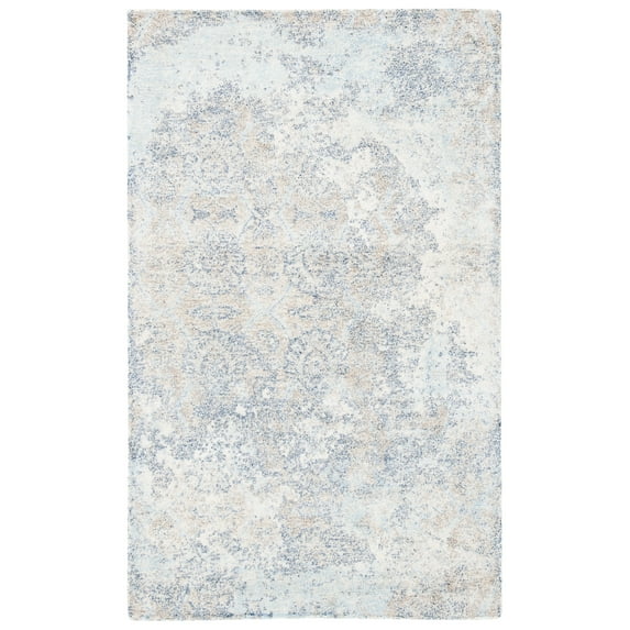 SAFAVIEH Restoration Vintage Lara Abstract Area Rug, Blue/Ivory, 3' x 5'