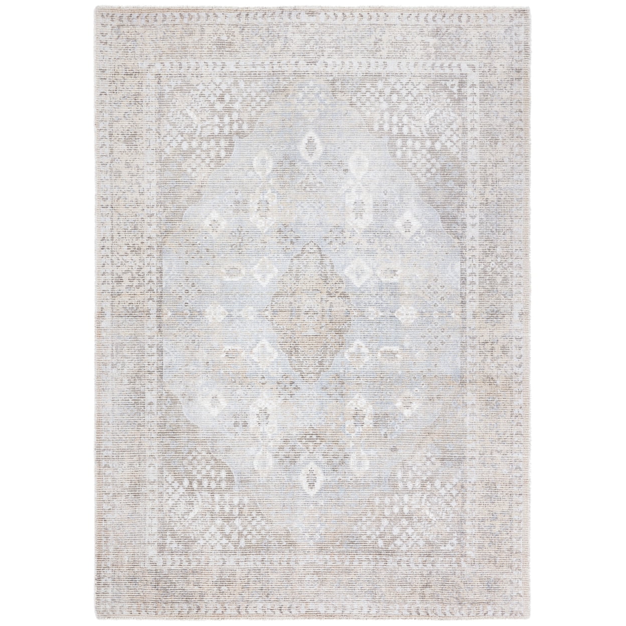 Handmade Red Wool and Viscose Tufted Rectangular Rug