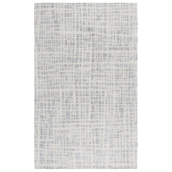 SAFAVIEH Restoration Vintage Rowina Abstract Area Rug, Navy/Ivory, 8' x 10'