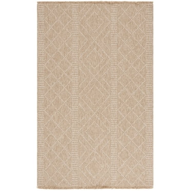 SAFAVIEH Retreat Joisse Geometric Indoor/Outdoor Area Rug, Natural/Ivory, 8' x 10'