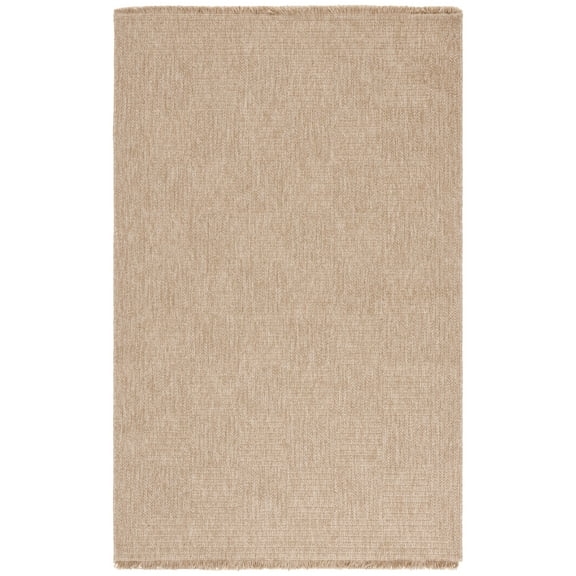 SAFAVIEH Retreat Phoebe Solid Indoor/Outdoor Area Rug, Natural, 4' x 6'