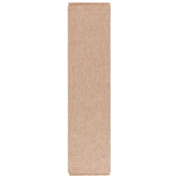 SAFAVIEH Retreat Phoebe Solid Indoor/Outdoor Runner Rug, Natural, 2'2" x 8'
