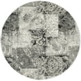 thumbnail image 1 of SAFAVIEH Retro Arlo Abstract Area Rug, Cream/Grey, 6' x 6' Round, 1 of 8
