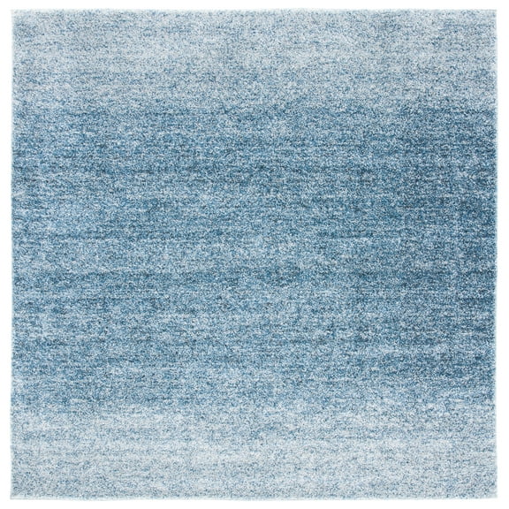 SAFAVIEH Retro Bruce Solid Area Rug, Grey/Light Blue, 6'7" x 6'7" Square