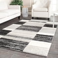 thumbnail image 1 of SAFAVIEH Retro Carleen Abstract Area Rug, Black/Light Grey, 8' x 10', 1 of 6