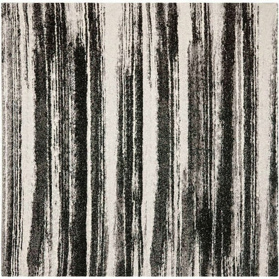 SAFAVIEH Retro Chantel Abstract Area Rug, Dark Grey/Light Grey, 6' x 6' Square